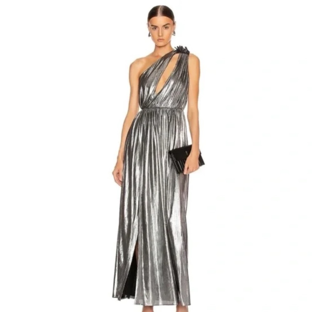 Retrofete Andrea Gown in Gunmetal